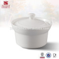 Vajilla de porcelana de haoxin de Guangzhou Sopera de sopa de cerámica blanca